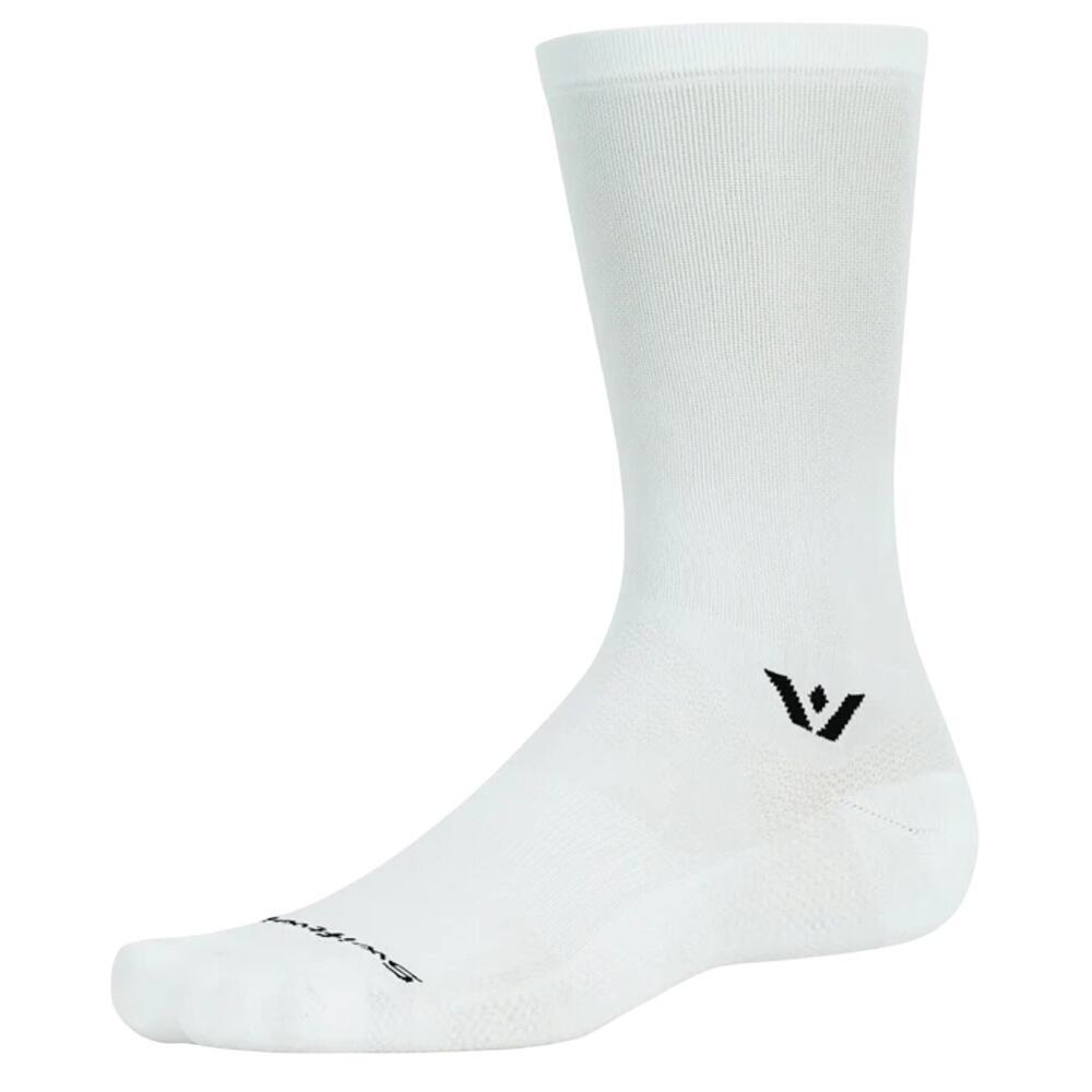 Swiftcrew Aspire Crew Ultra Thin Socks in White, Size L​​